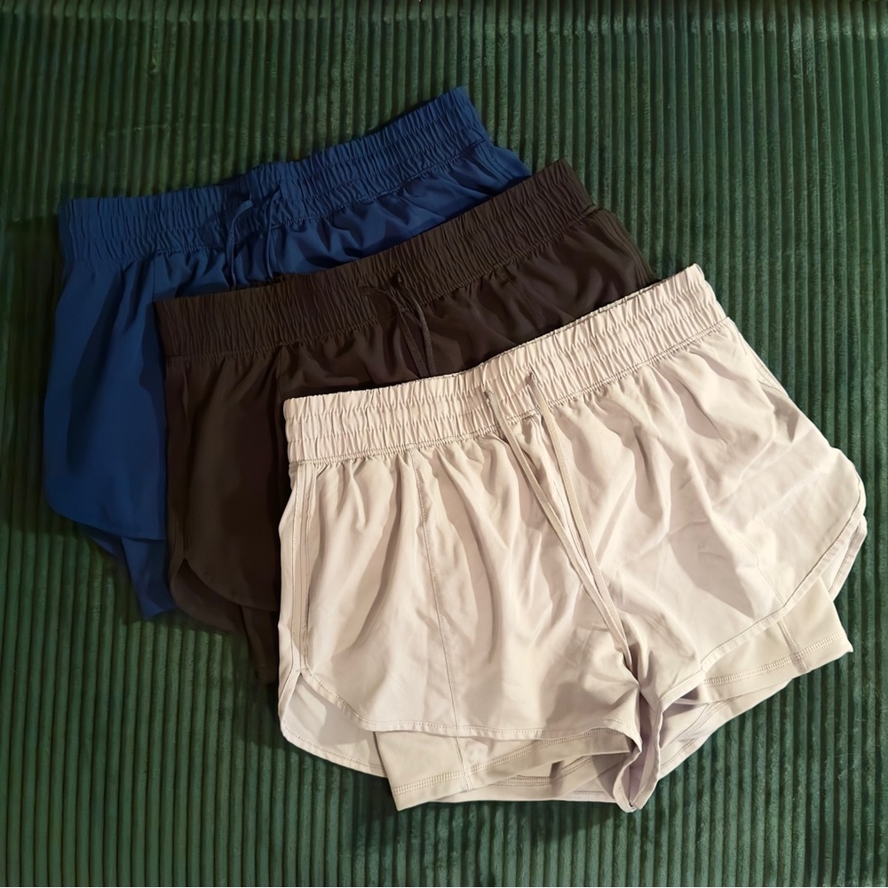 Set of 3 Athletic Shorts - 90 Degree By Reflex Lightstreme Alpine 2 in 1 shorts